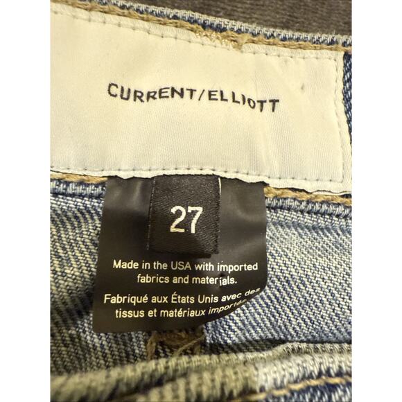 Current Elliott-Straight Leg Jeans-Medium Wash Women's Size 27 - Picture 6 of 11